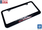 Matte Black License Plate Frame with Script Emblem for Chevy Trail Boss (2019–2025)