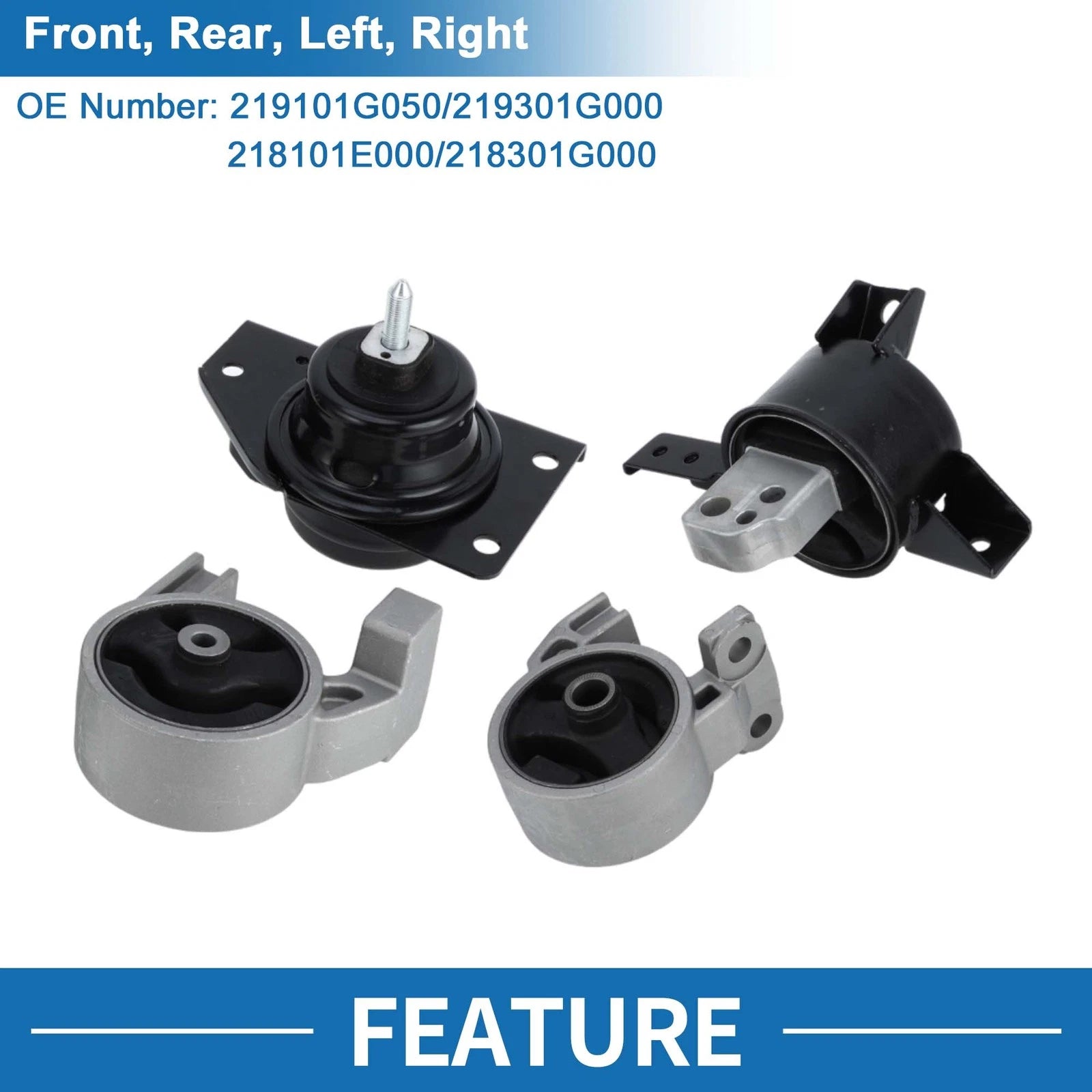 Engine Motor Trans Mount Set for Hyundai Accent (2006–2010)