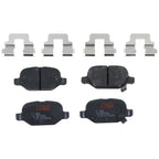Set of 4 Disc Brake Pads for Fiat 500 (2012–2019)