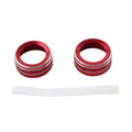 Red Side Air Outlet Vent Knob Ring Trim for Subaru BRZ, Toyota GR86 (2022–2023)