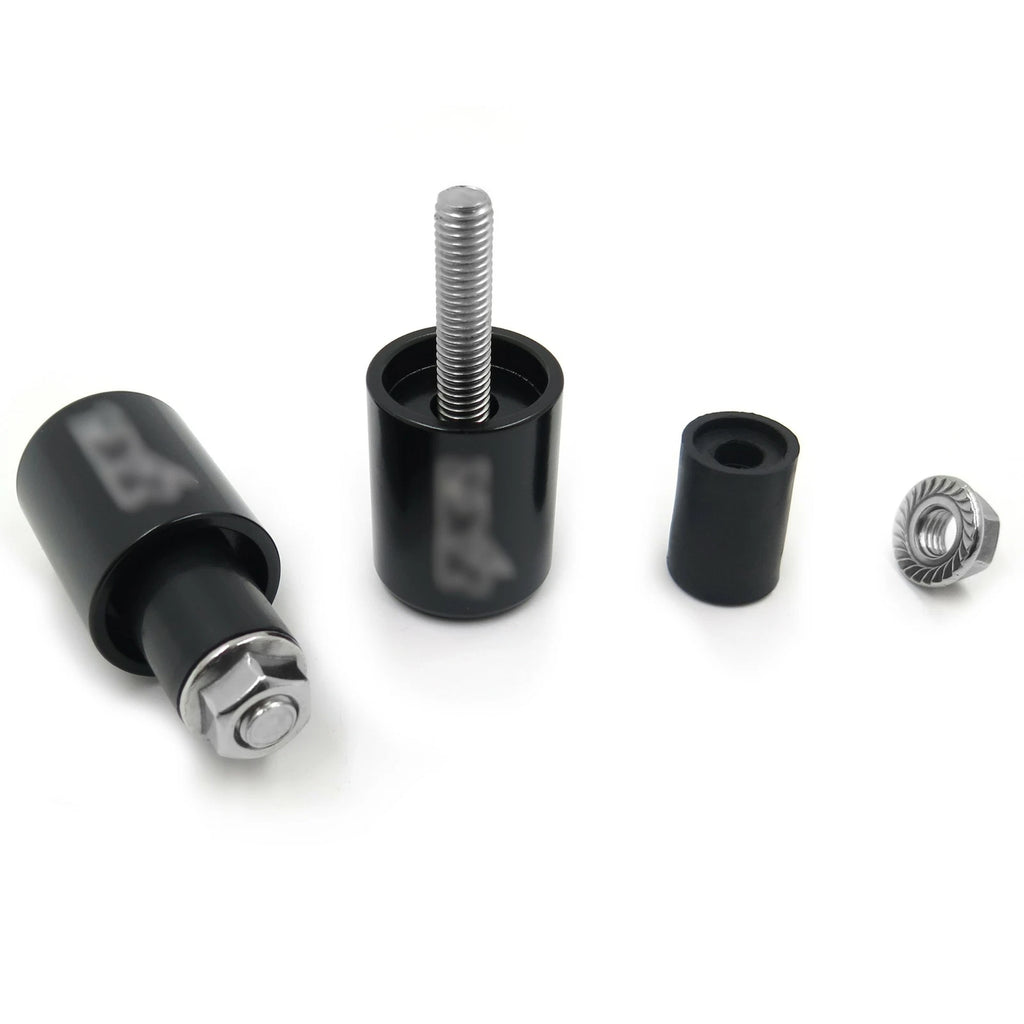 Black Bar Ends Set of 2 Rubber for Kawasaki Ninja ZX6R (1995–2012) ZX10R (2006–2007) ZX12 (2000–2005)