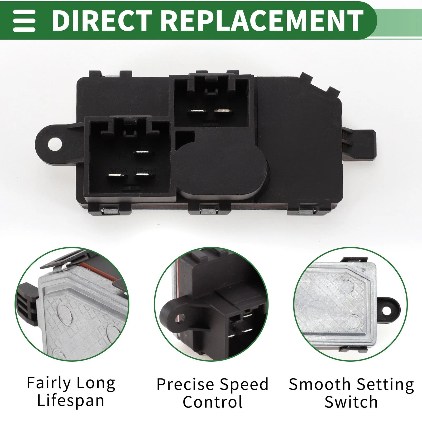 Blower Motor Resistor No.AV6N19E624BA for Ford Focus Mk3 (2012)