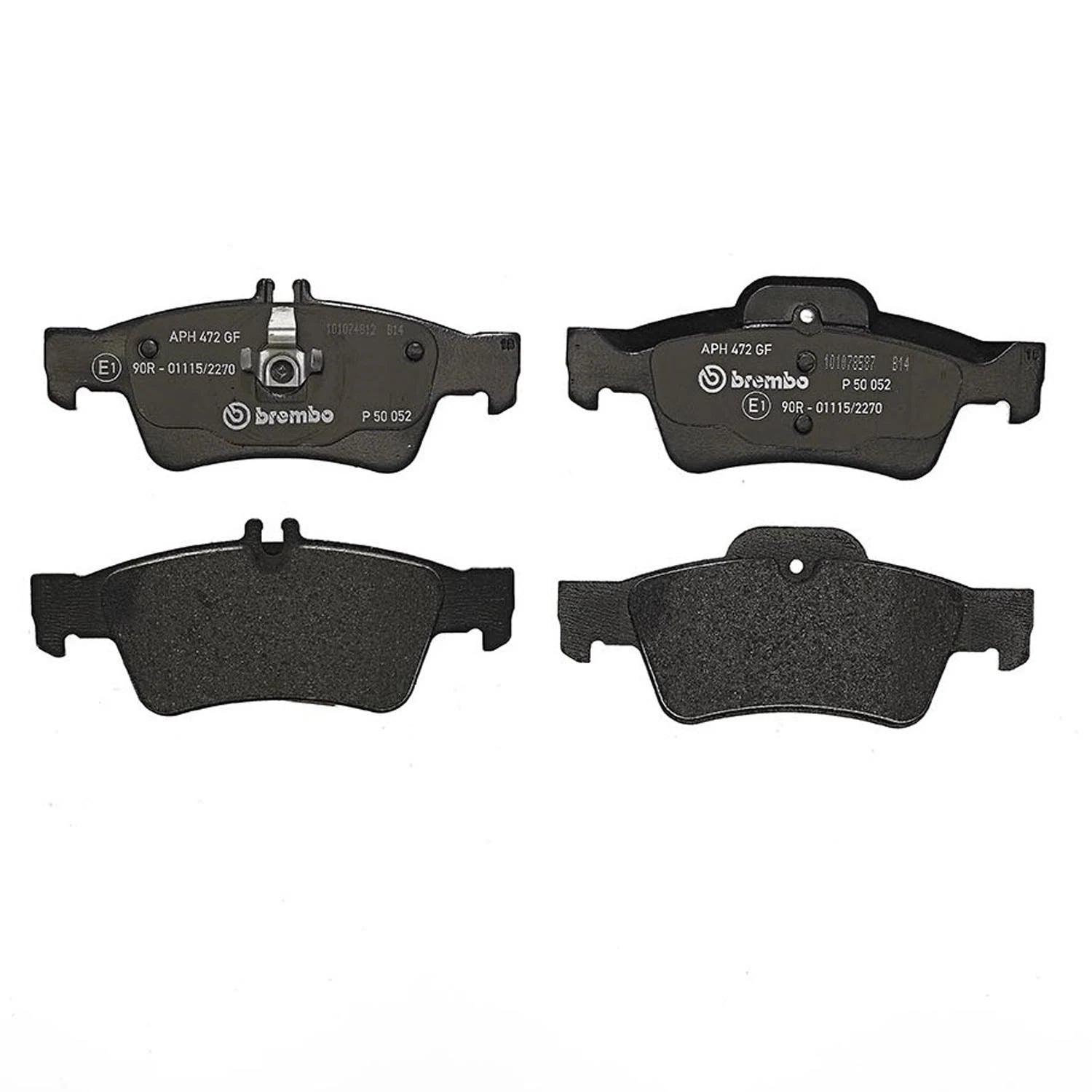 Set of 4 Brembo Rear Low Met Brake Pads for MB W212 W215 W219 W221 R230 CL E S Class