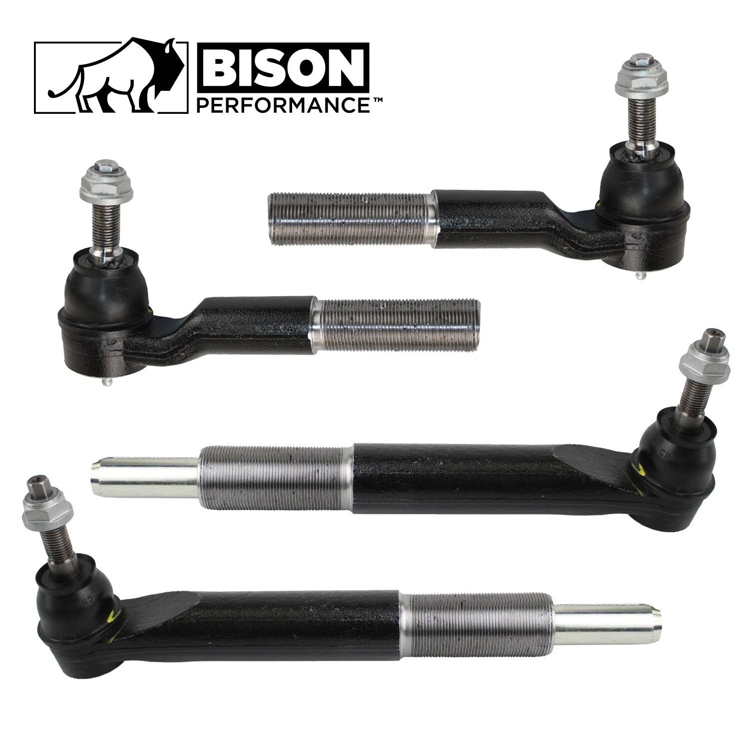Set of 4 Inner Outer Steering Tie Rod Ends for Ram 2500 3500 (4WD)