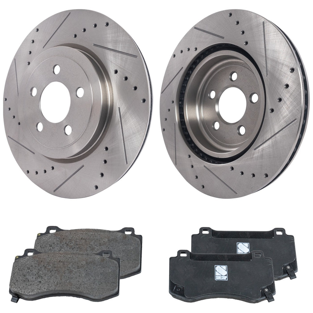 Brake Disc and Pad Kit for Dodge Challenger, Charger (2018–2019)