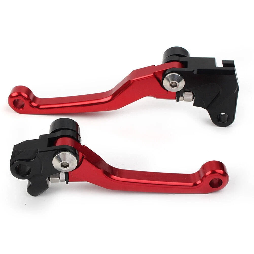 CNC Pivot Brake Clutch Levers for Yamaha WR250F WR450F (2001–2016) Red