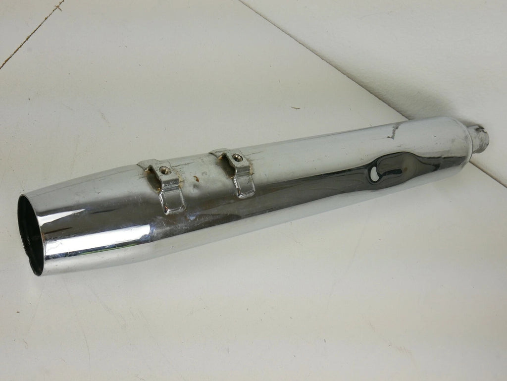4" Slip On Muffler Exhaust Chrome for Harley Touring (1995–2016)