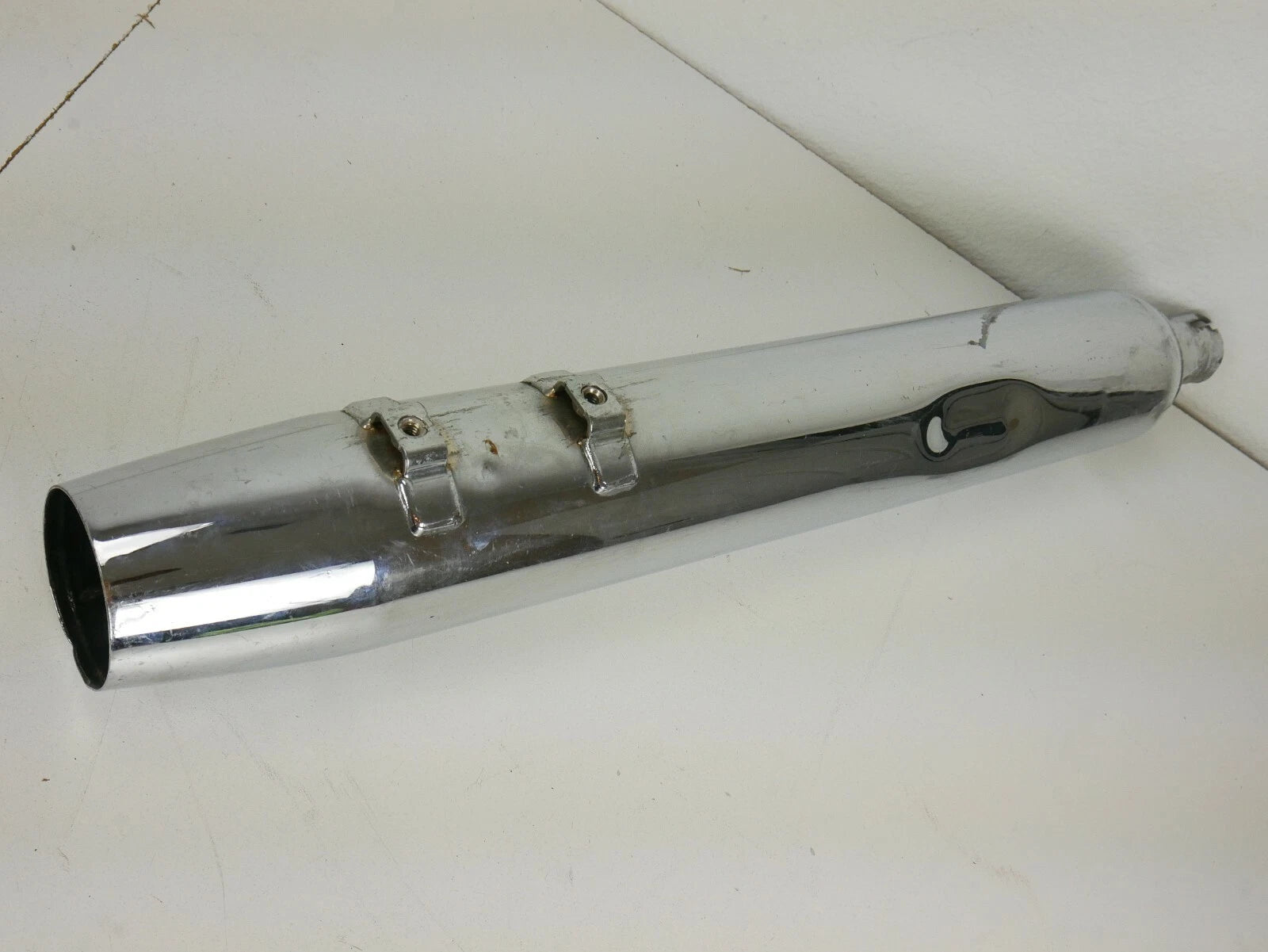 4" Slip On Muffler Exhaust Chrome for Harley Touring (1995–2016)