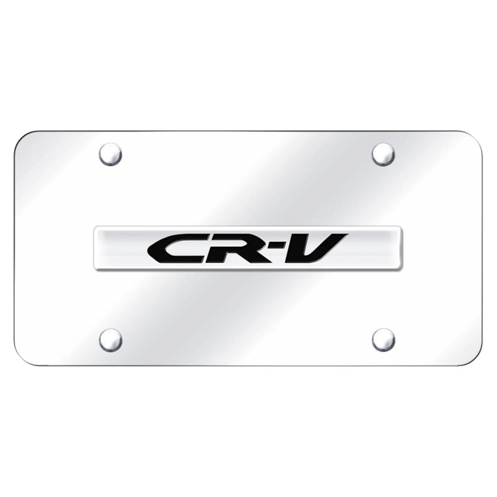 Chrome Name on Chrome License Plate - Officially Licensed for Honda CR-V