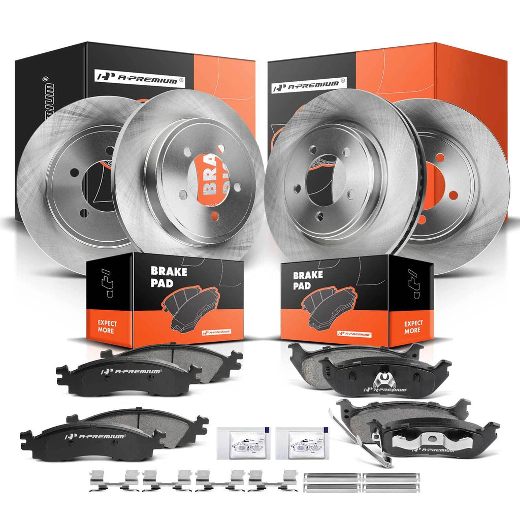Set of 4 Disc Brake Rotors & Ceramic Pads for Ford Explorer (2006–2010)