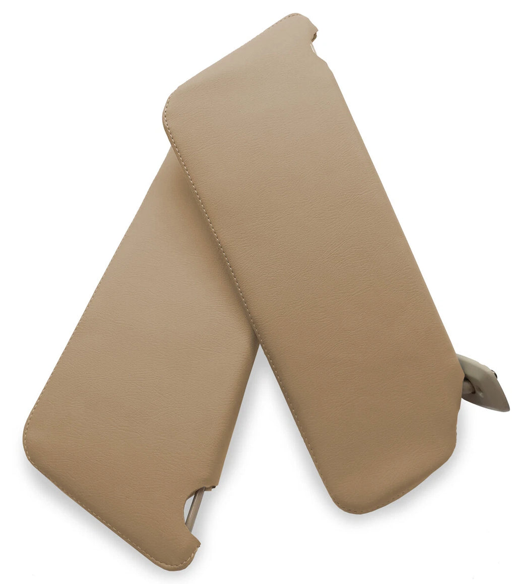 Sunvisors Cover Skin for Ford F150 (2004–2008) Beige Tan PVC Leather