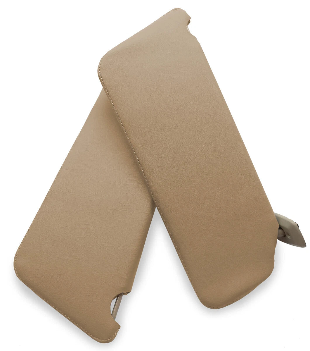 Sunvisors Cover Skin for Ford F150 (2004–2008) Beige Tan PVC Leather