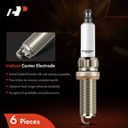 Set of 6 Iridium Platinum Spark Plugs for BMW M3 2015–2018