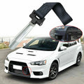 JDM Black Tow Hook Strap for Mitsubishi Lancer Evolution Evo X (2008–2017)