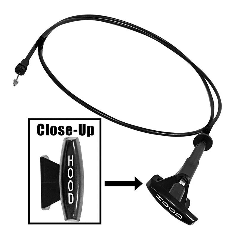 Hood Release Cable Replacement 78.5 for 1981–1991 Chevy Pickup Truck