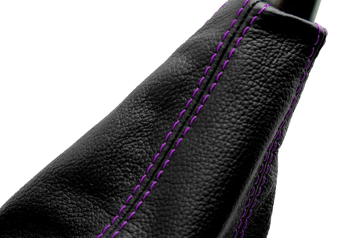 Leather Manual Shift Boot for Acura RSX (2002–2006) Purple Stitch