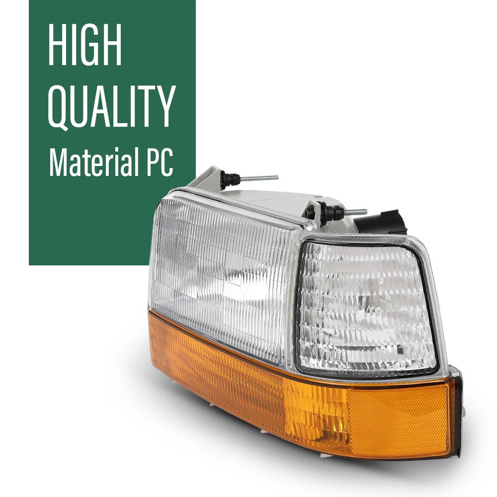 Headlights Pair for Ford Bronco F150 F250 F350 (1992–1996)