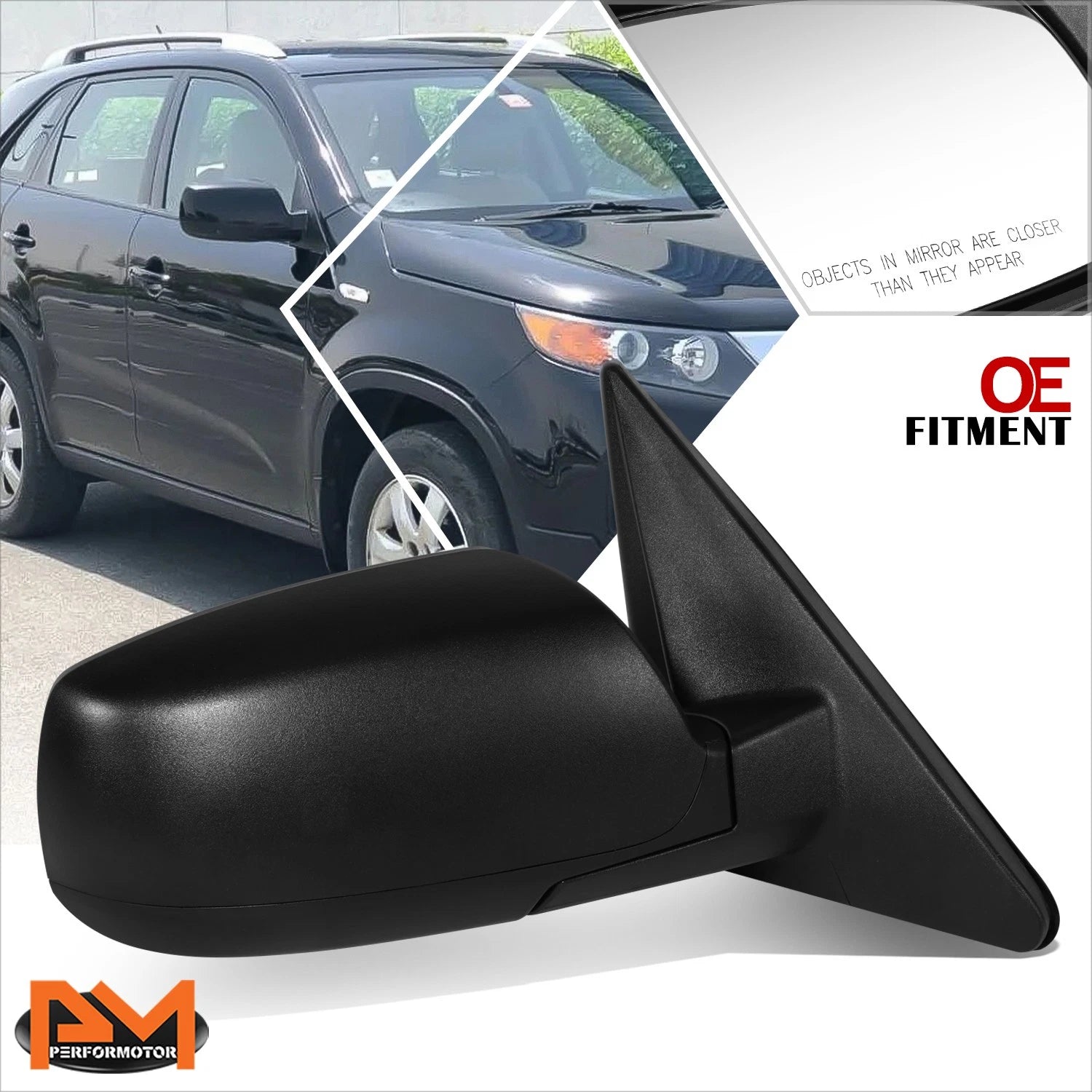 Power Adjust Side Rear View Door Mirror Right for Sorento (2011–2013)
