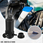 Windshield Washer Motor Pump for Kia Cadenza (2014–2019) 98510-C1000 Black