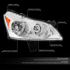 Right Side Chrome Housing Headlight Lamp for Chevrolet Traverse (2009–2012)