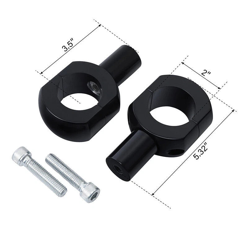 20" Rise Handlebar & 3.5" Risers for Harley Sportster 883 1200 (2004–2023)