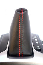 Leather Synthetic Automatic Shift Boot for Hyundai Elantra (2013–2015) Red Stitch