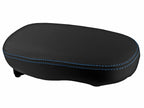Leather Console Lid Armrest Cover for Kia Soul (2014–2019) Blue Stitch