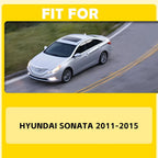 Pair Black Exterior Door Handles for Hyundai Sonata (2011–2015)