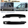 Door Handle Set of 2 for Nissan Frontier (2005–2008) Front Left Right Smooth Black
