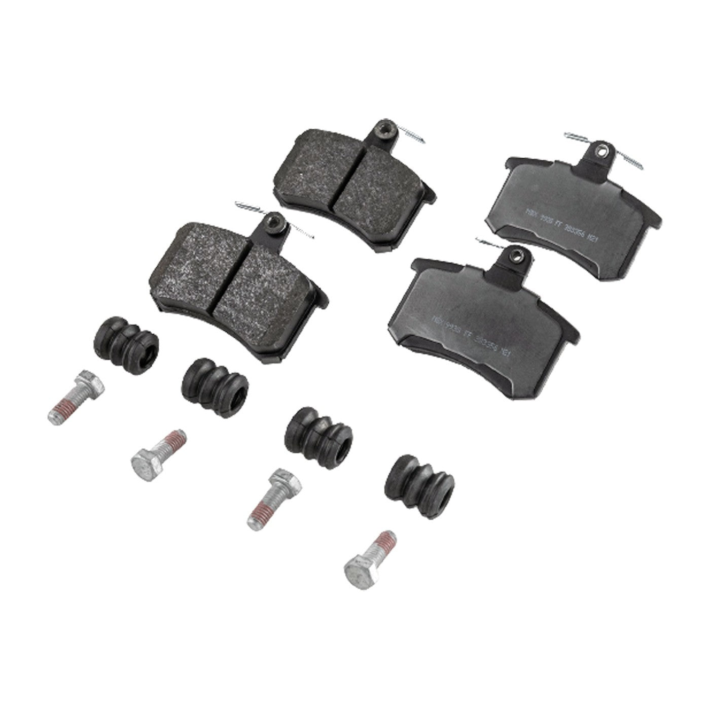 Set of 4 NAO Brake Pads for Audi 200 Quattro (1989–1991)