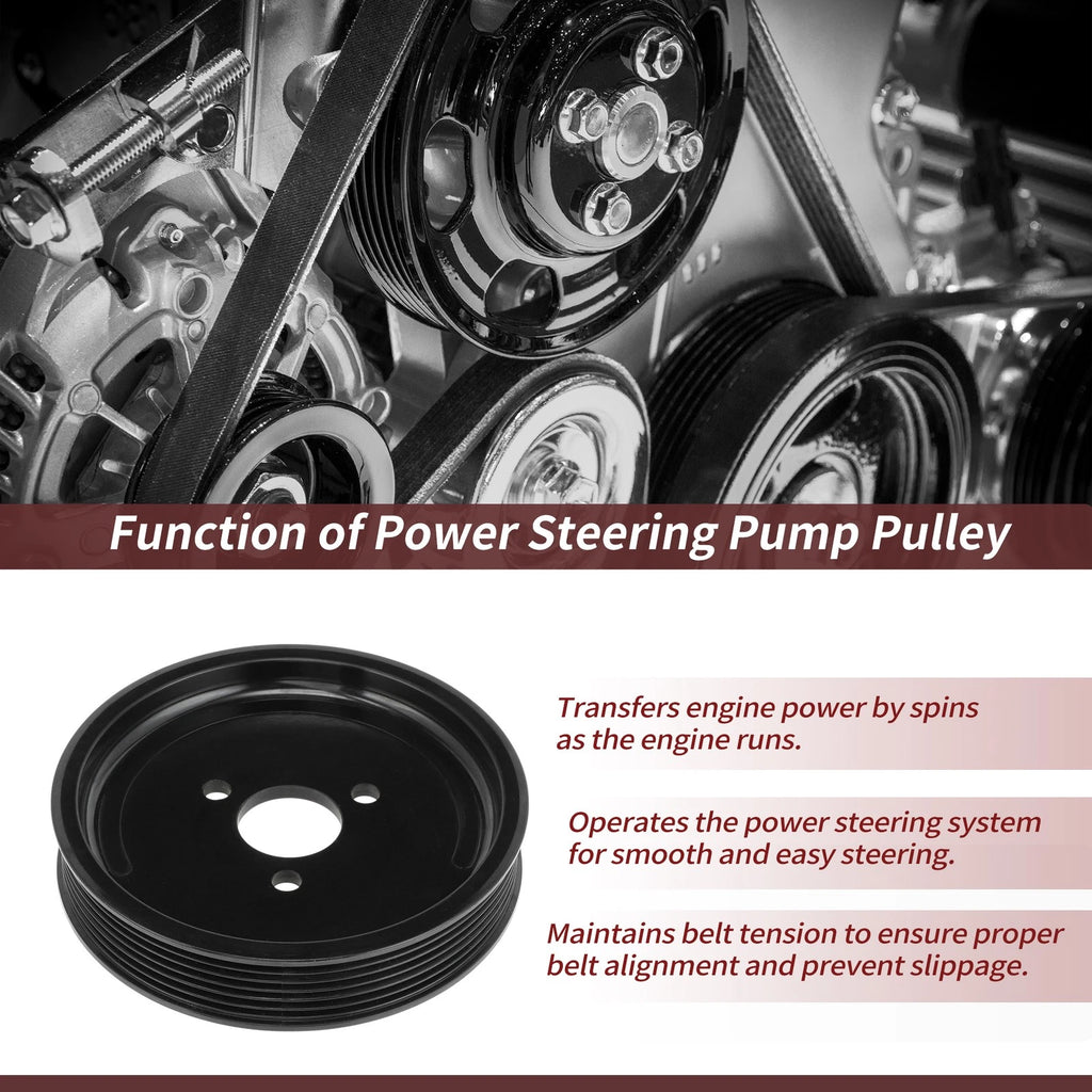 Power Steering Pump Pulley for BMW 320i 323Ci 323i 325Ci 325xi X5 (2000–2006)