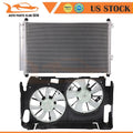 AC condenser and cooling fan assembly for Toyota RAV4 (2009–2012)