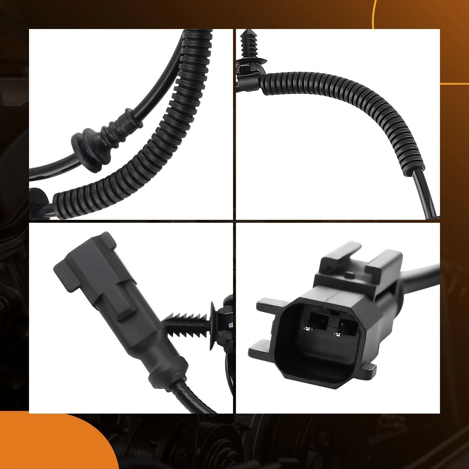 2X ABS Wheel Speed Sensor Rear for Ford Explorer (2013-2019)
