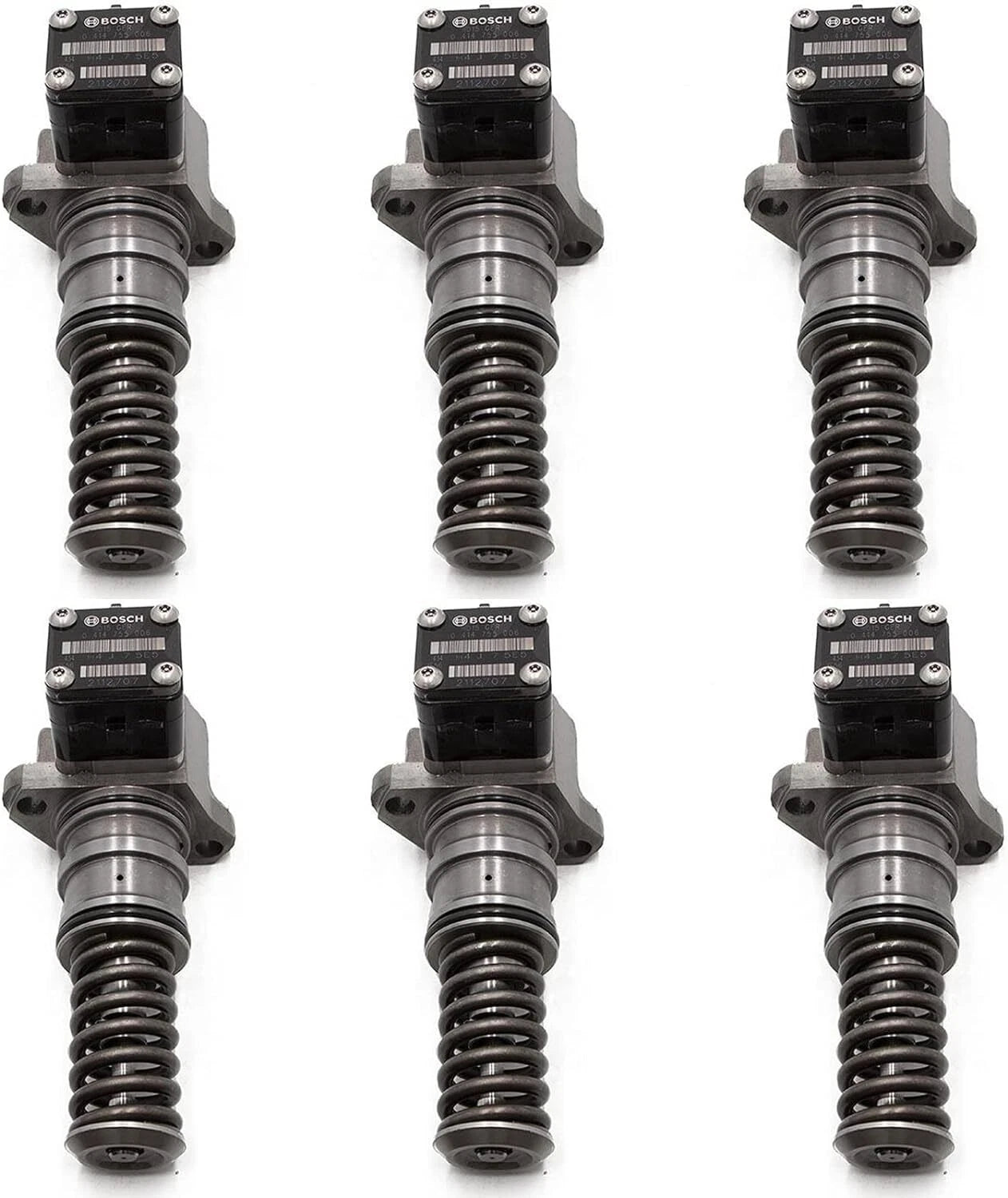 6X Injector 0414755018 for Liebherr L538, Volvo EC140, Deutz D4D, TCD2013