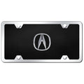 Chrome on Chrome/Black Acrylic License Plate Kit - Officially Licensed for Acura