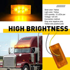 5PCS Amber LED Cab Roof Clearance Lights for Freightliner Volvo (EXV)