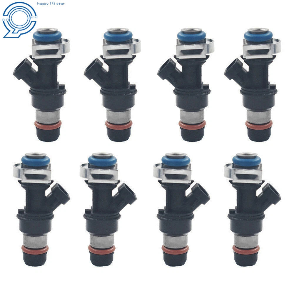 Set of 8 Fuel Injectors for GMC Cadillac Chevy (2001–2007)