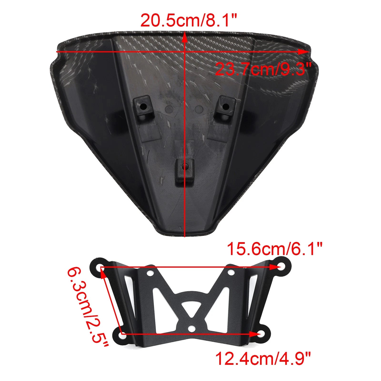 Windshield Windscreen for Yamaha MT-09 MT09 (2021–2023) Simulated Carbon