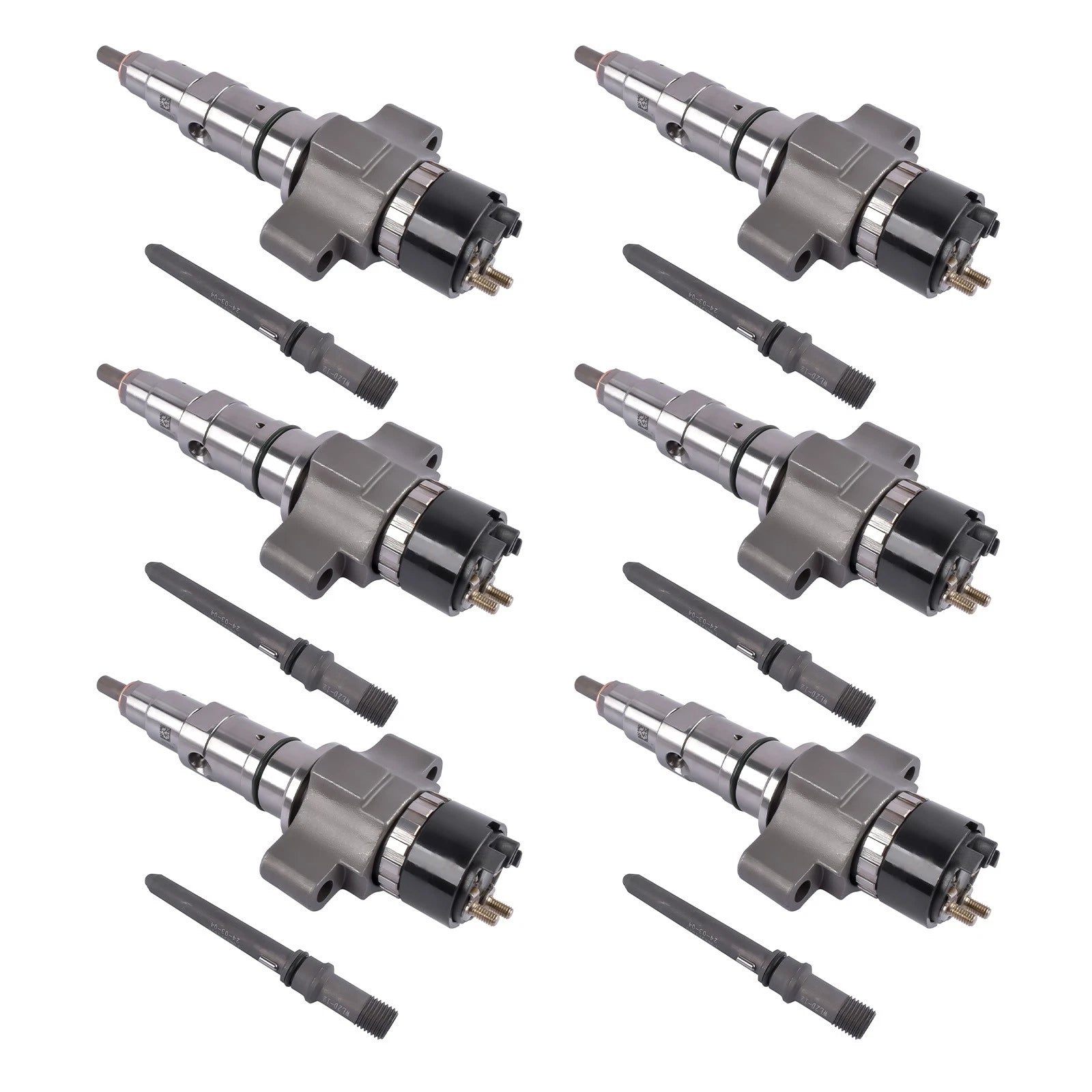 6Pcs Fuel Injectors for Cummins ISL ISC 8.9L Diesel Engines