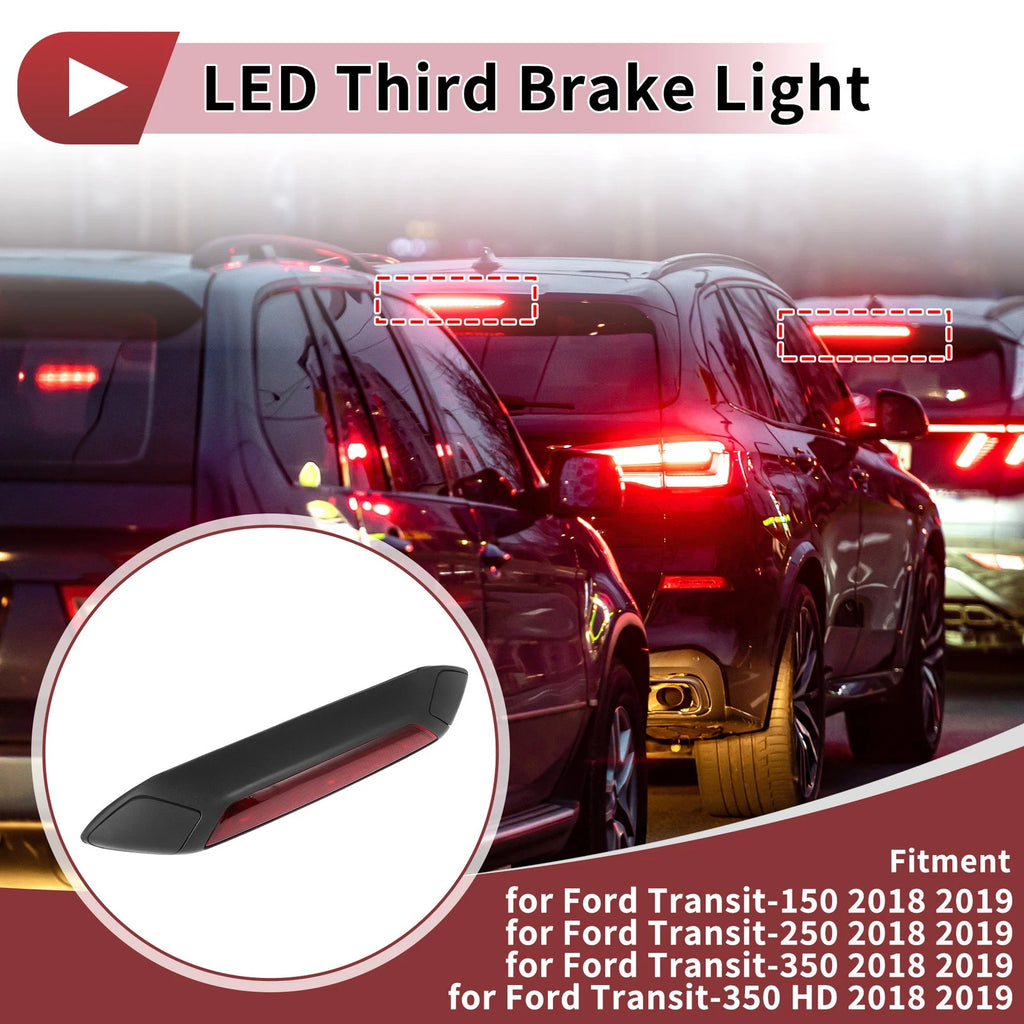 Red High Mounted LED Third Brake Light for Ford Transit 150 250 (2014–2023) No.JK4Z13A613AA