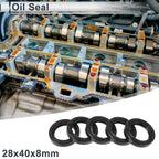 Set of 5 Oil Seal Rotary Shaft Seal TC Ring Nitrile Rubber 28x40x8mm