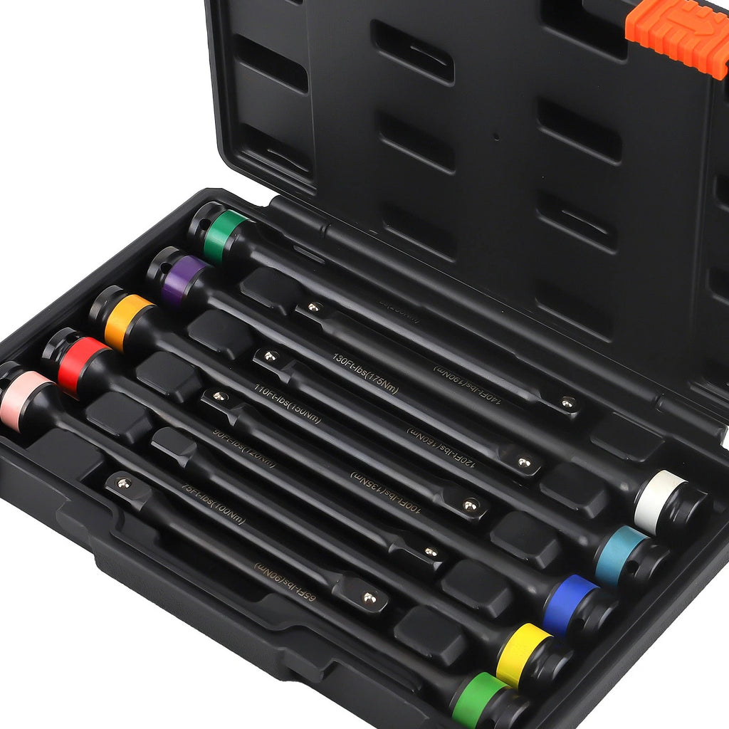 10pc Torque Stick Set for 1/2" Drive (65-150 Ft-Lbs)