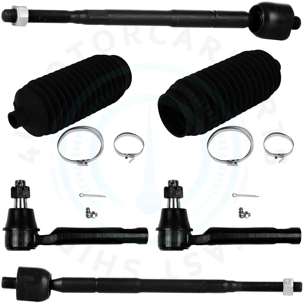 Set of 2 Steering Tie Rod Ends for Nissan Quest (2004–2009)