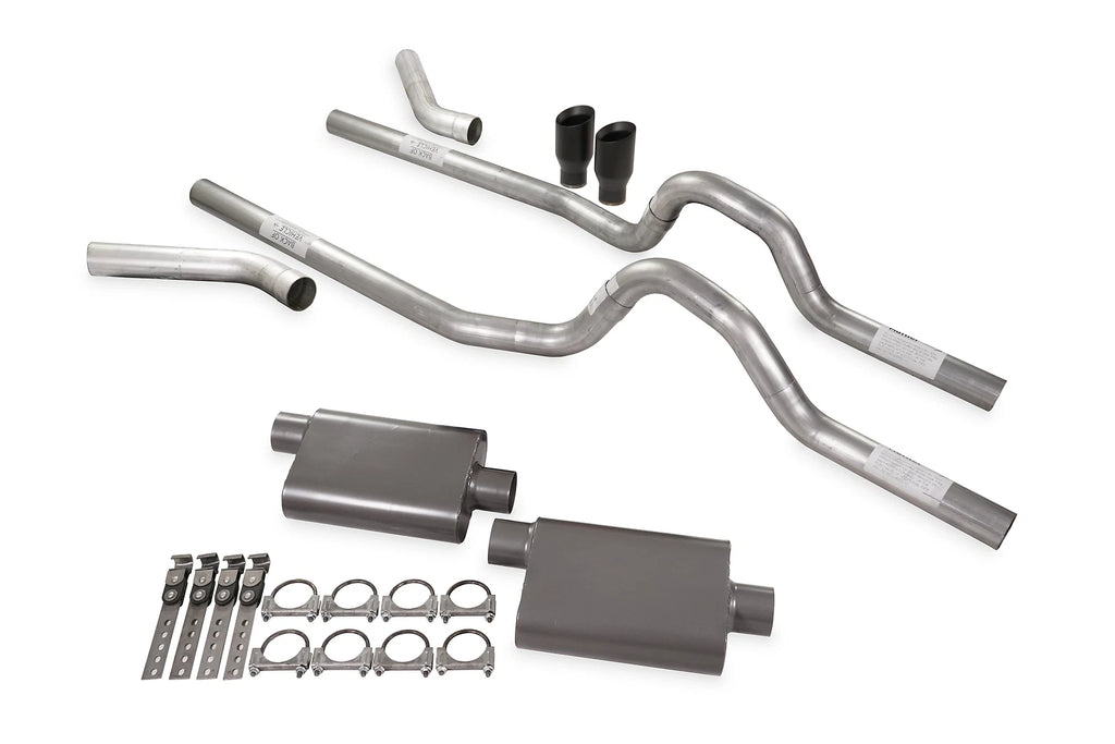 Dual Exhaust Kit 3" 2 Chamber Corner Exit for GM C/K 10 (1973–1980)