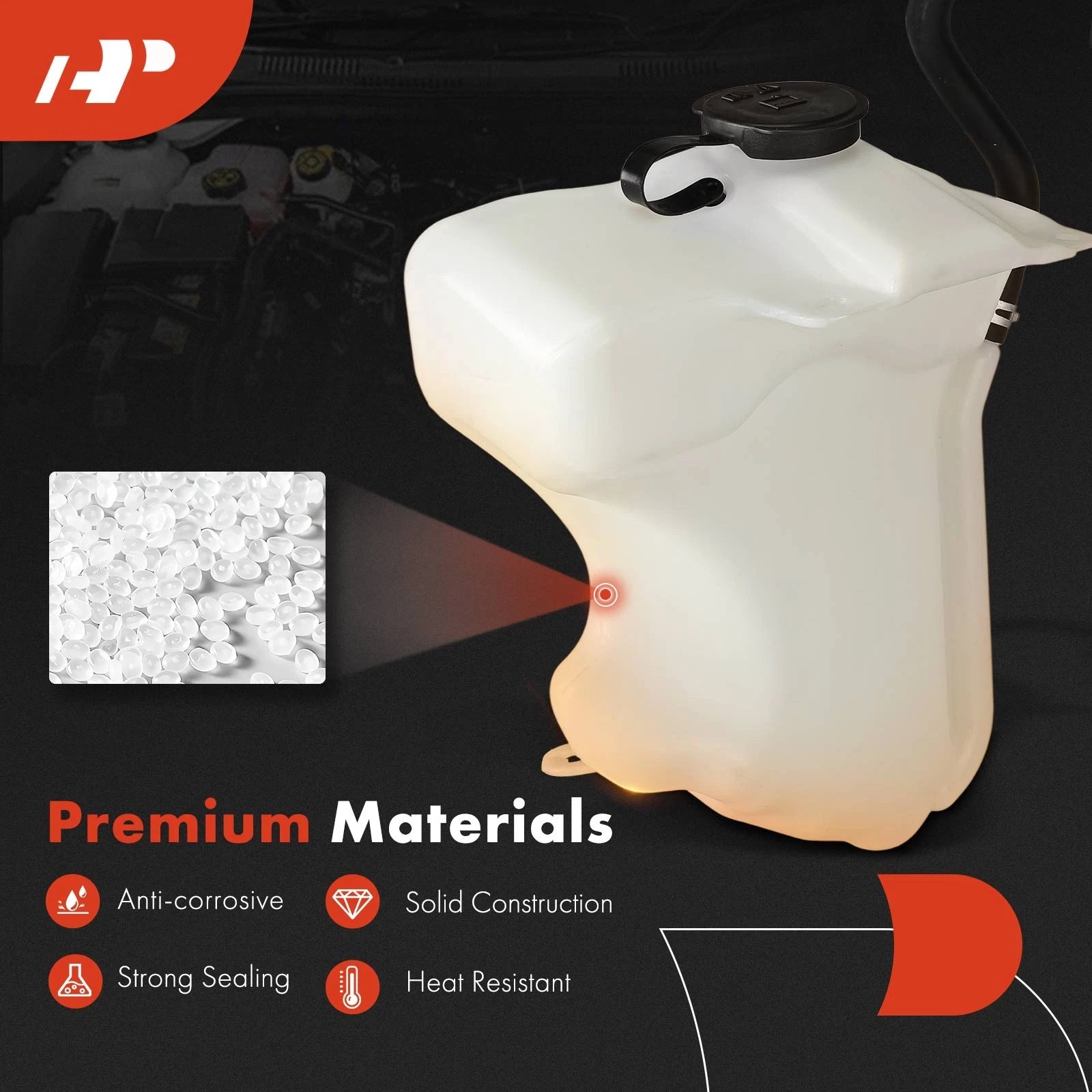 Front Engine Coolant Reservoir with Cap for Ford Focus (2008-2011)