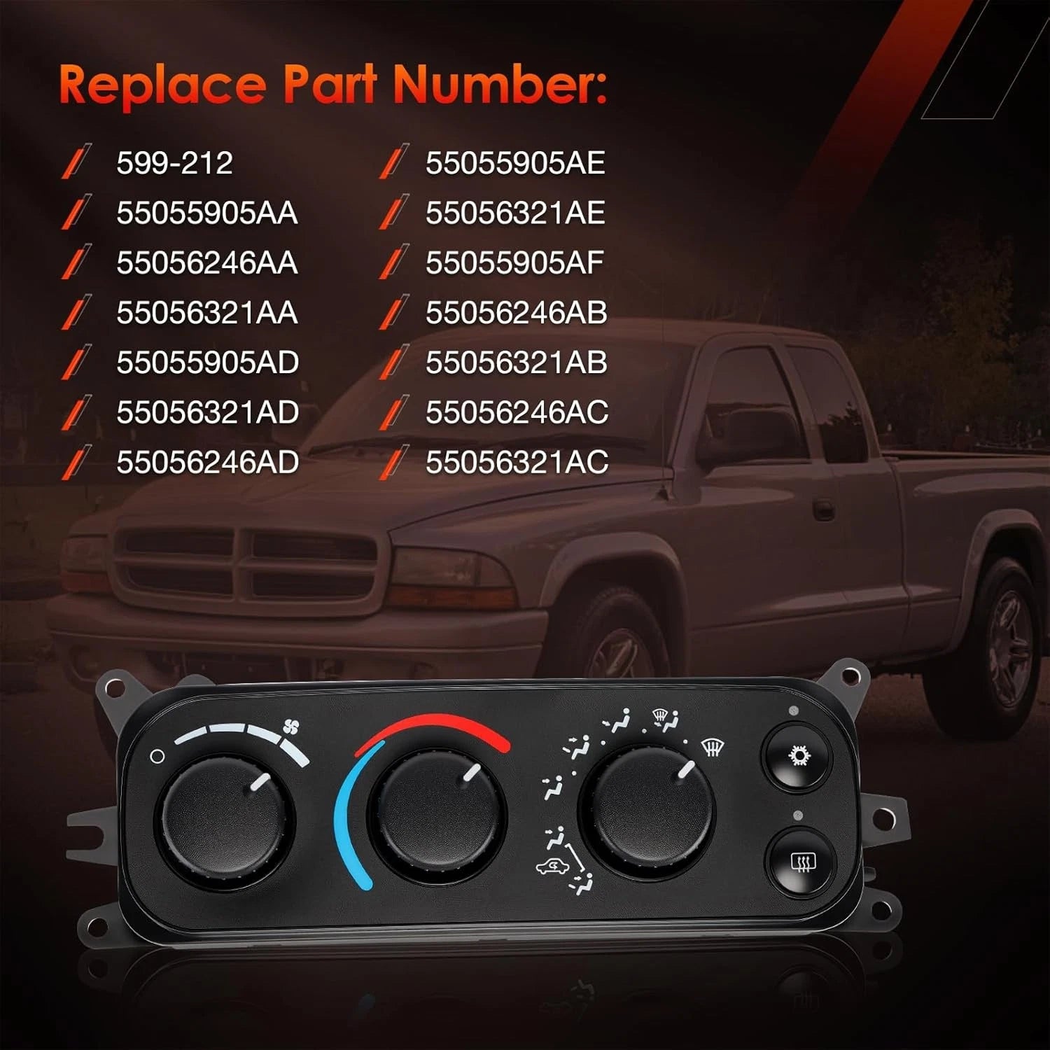 HVAC Control Module for Dodge Ram 1500 2500 3500 (2001-2005)