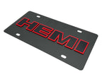 License Plate Frame Replacement for Dodge HEMI Emblem with Red Black (2005–2015)