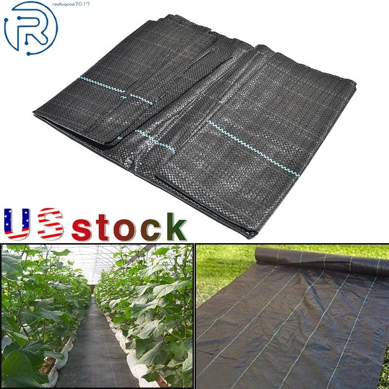 Set of 4 Weed Barrier Fabric for Landscape Ground Cover (PP, 8ft)