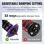 Coilover Kit 32 Way Adjustable Damping for Acura ILX (2016–2021)