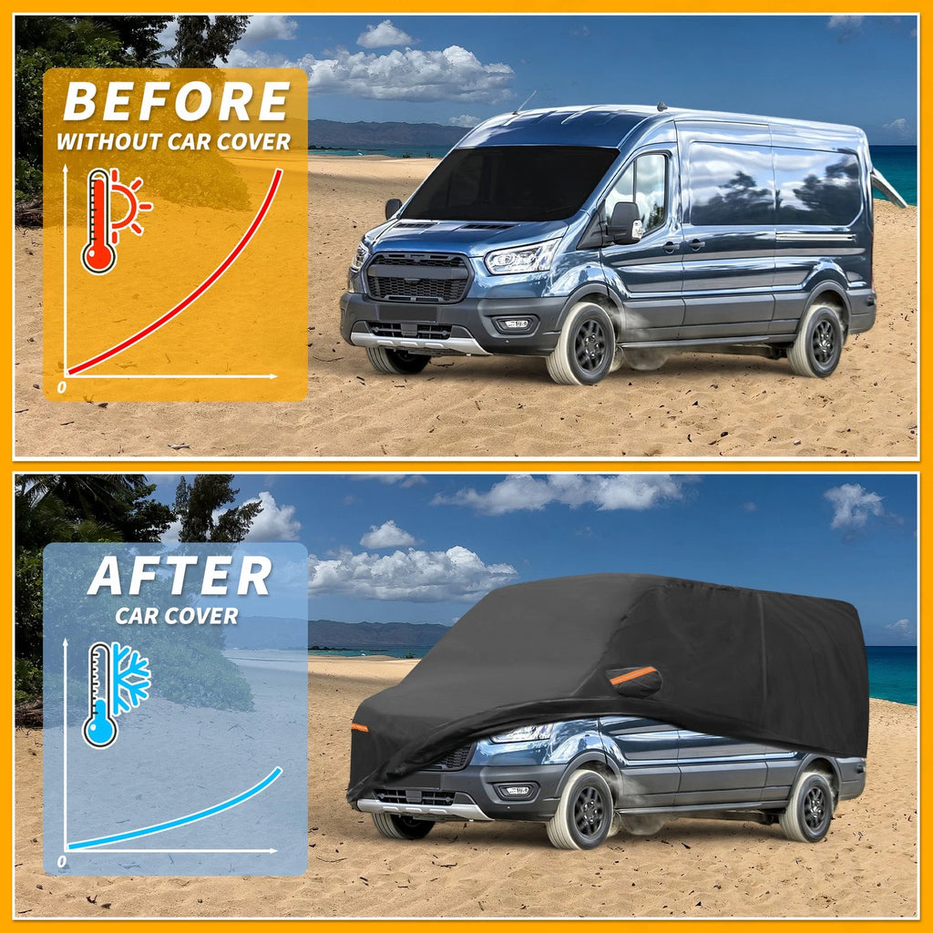 Waterproof All Weather Car Cover for Ford Transit Connect (2010–2023)